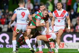 The Rabbitohs have again fallen short, losing 28-14 to the Dragons. (Steven Markham/AAP PHOTOS)