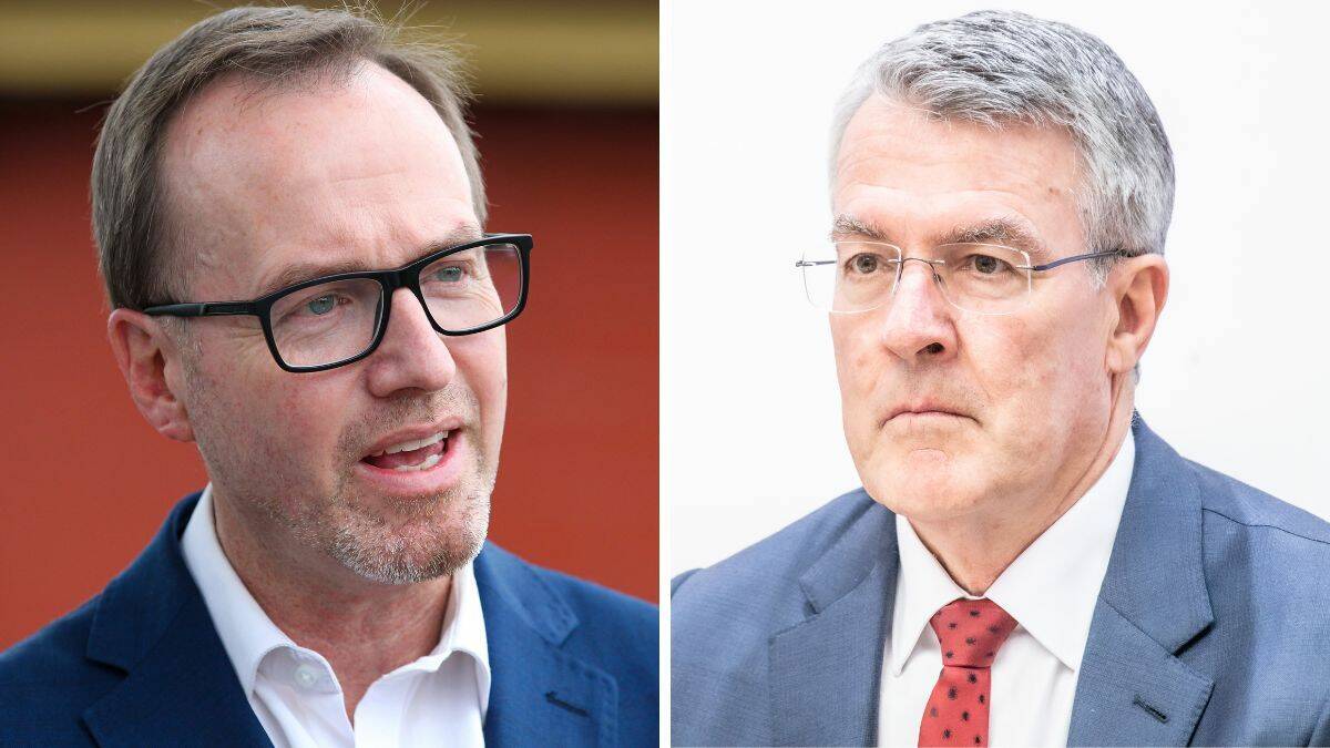 NSW Greens senator David Shoebridge (left) and Attorney-General Mark Dreyfus (right). Pictures by Anna Warr, Karleen Minney
