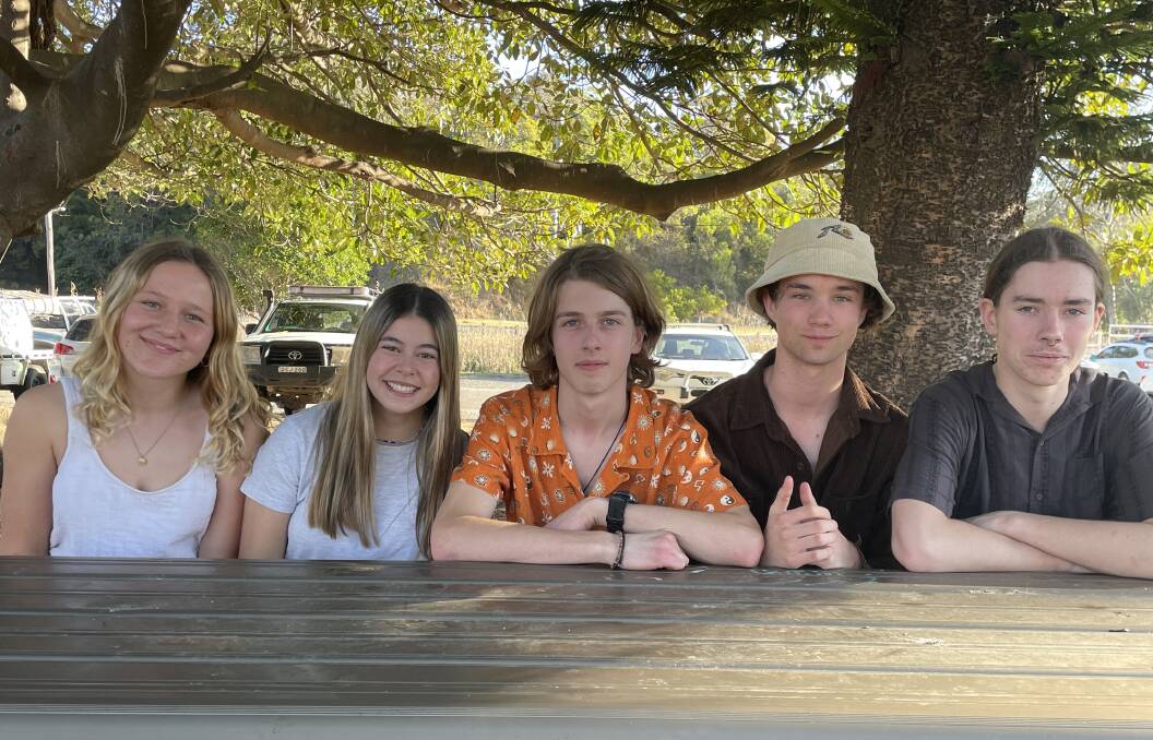Meet the winning band of the Valley Vibes Music Competition - Minimum Wage. Left to right: Amber Bright, Alexis Gill, Finn Stone, Evan Williamson and Harry Haggar. Picture by Amandine Ahrens
