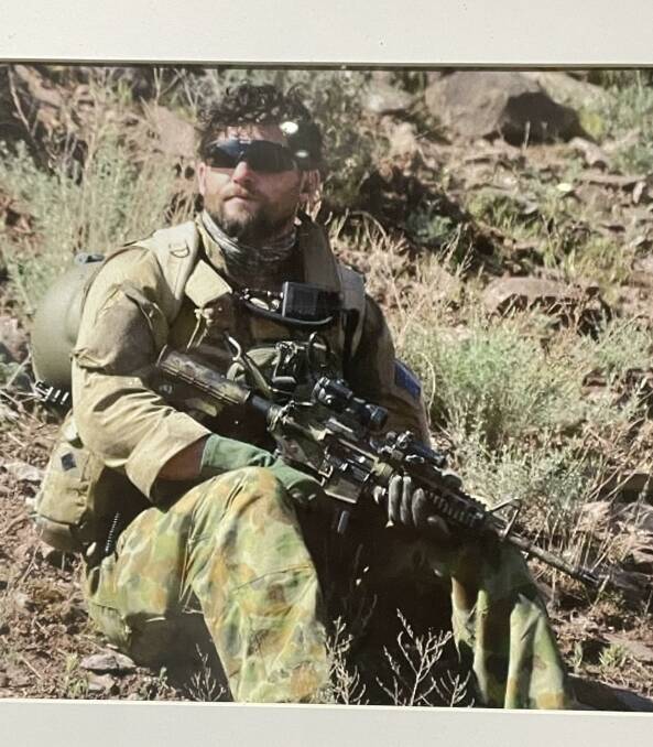  Lachy Armfield while he was serving in Afghanistan. Picture supplied. 