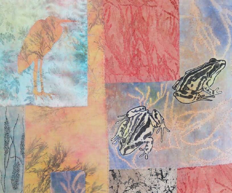 Flora and Fauna - an artwork by Bega Valley artist Hilary Peterson which will be featured in an exhibition at Spiral Gallery, Bega in September 2023. Picture supplied