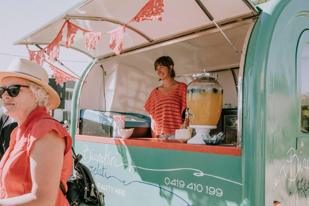 Pambula's Bianchini Gelati's mobile ice cream van is often parked in various places across the Bega Valley during the holidays and present at many of the food market events. 