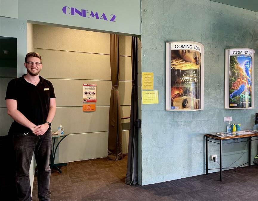 Locally-owned cinema, the Picture Show Man, is offering a great selection of movies for the summer holidays. In picture: cinema's managing director Jesse Tankard during COVID restricted times in February 2021.