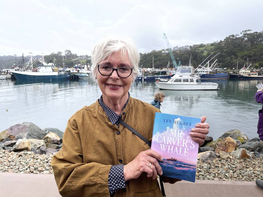 Author Lyn Hughes was one of they key speakers at the official opening of the festival who came to discuss her novel Mr Carver's Whale, based partly in Eden. Picture by Denise Dion 
