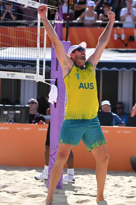 Commonwealth Games: Pambula's volleyball star Chris McHugh wins gold at Men's beach volleyball in Birmingham. Photo: Volleyball Australia 
