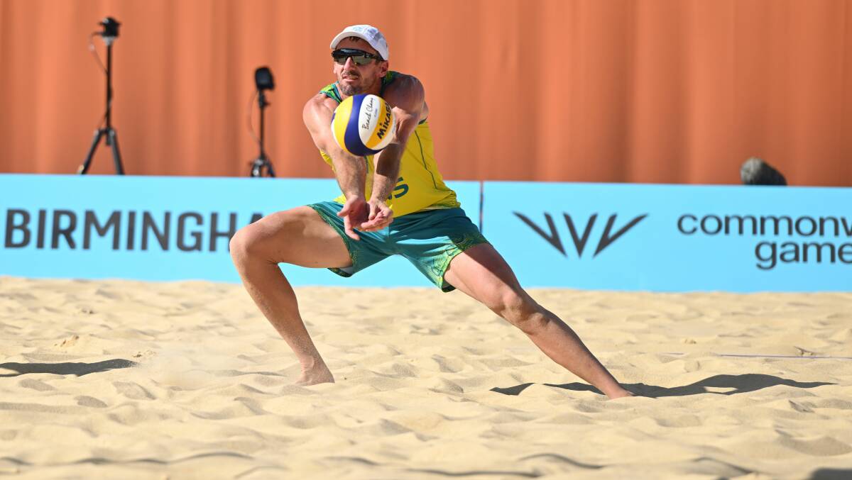 Chris McHugh aged 32 is in his prime time as a professional volleyball player, having developed and refined his techniques to bring an aggressive and up-tempo style of playing to the court. Photo: Volleyball Australia 