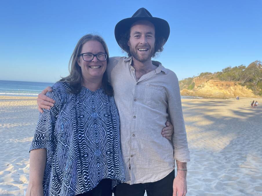 Bega Valley Shire Council youth resilience officer Melanie Rowsell and Music NSW regional coordinator Sam Rees at the Tathra Youth Festival. Picture - Amandine Ahrens 