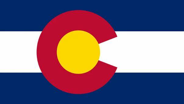 The US flag for the state of Colorado. 