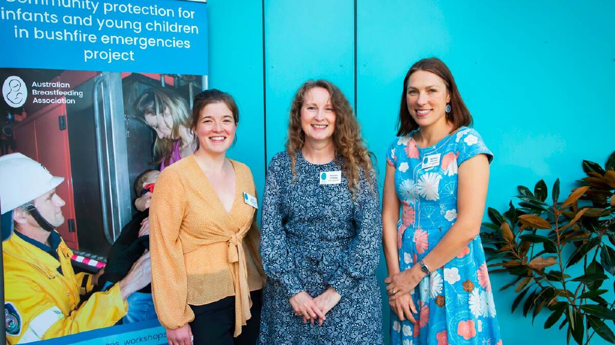 Project officer Kate Turtiainen, project and research lead Dr Karleen Gribble, and community engagement officer Dr Michelle Hamrosi at the project launch in Moruya on Wednesday, August 31. Picture supplied 