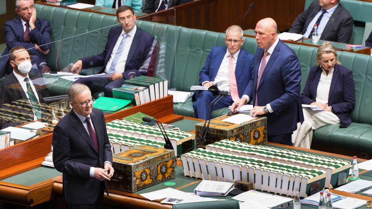Prime Minister Anthony Albanese and Opposition Leader Peter Dutton. Picture by Sitthixay Ditthavong