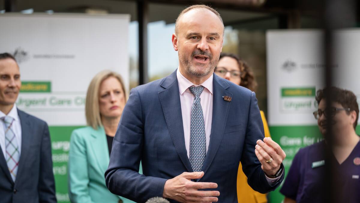ACT Chief Minister Andrew Barr says the Federal Coalition are "throwing red meat to the base". Picture by Karleen Minney
