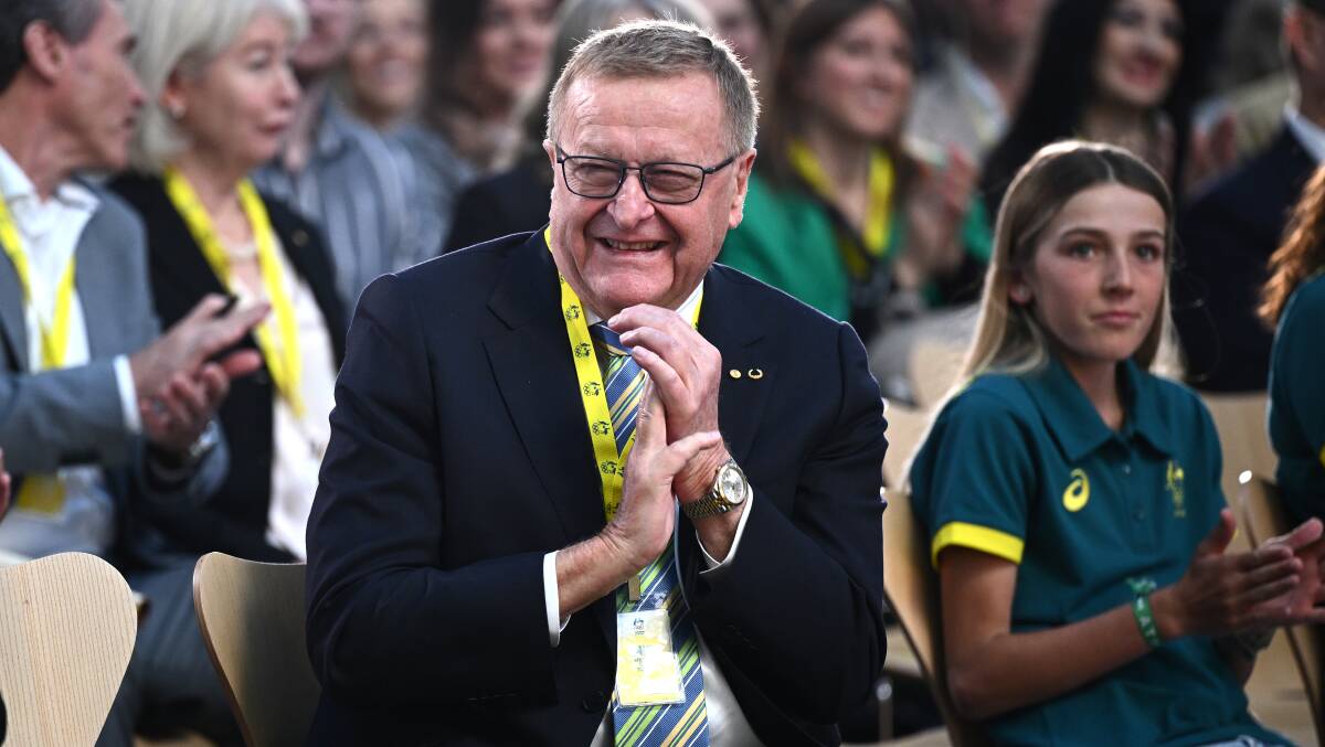 John Coates looks on during an Australian Olympic Committee event. Picture AAP