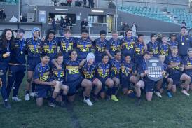 ACT Brumbies juniors with the under 13s state cup. Picture by Dominic Unwin
