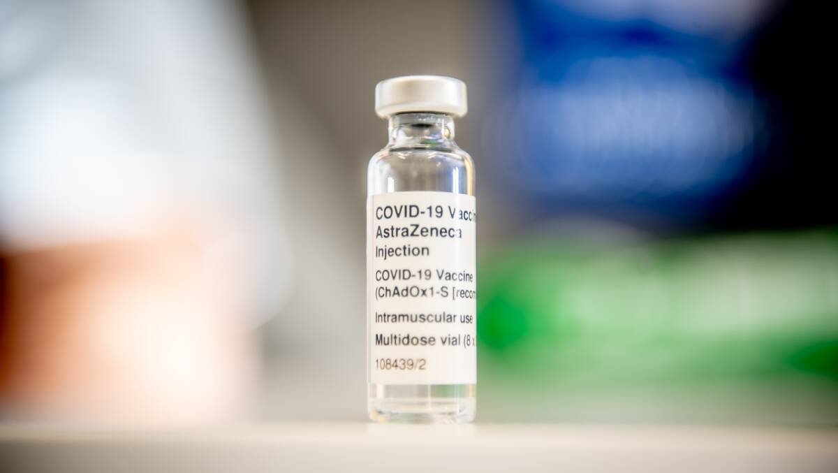 A vial of the AstraZeneca vaccine. Picture: Karleen Minney
