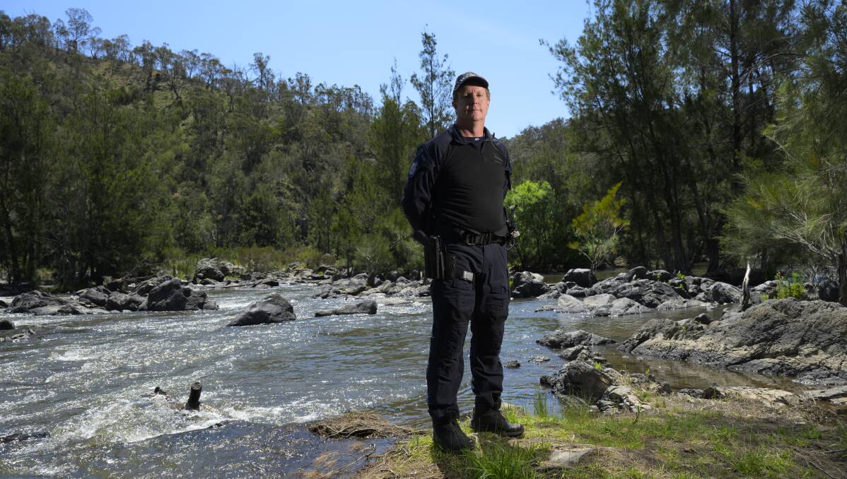 Sergeant Reginald Dwyer and his team were awarded for a rescue at Kambah Pool. Picture by Keegan Carroll