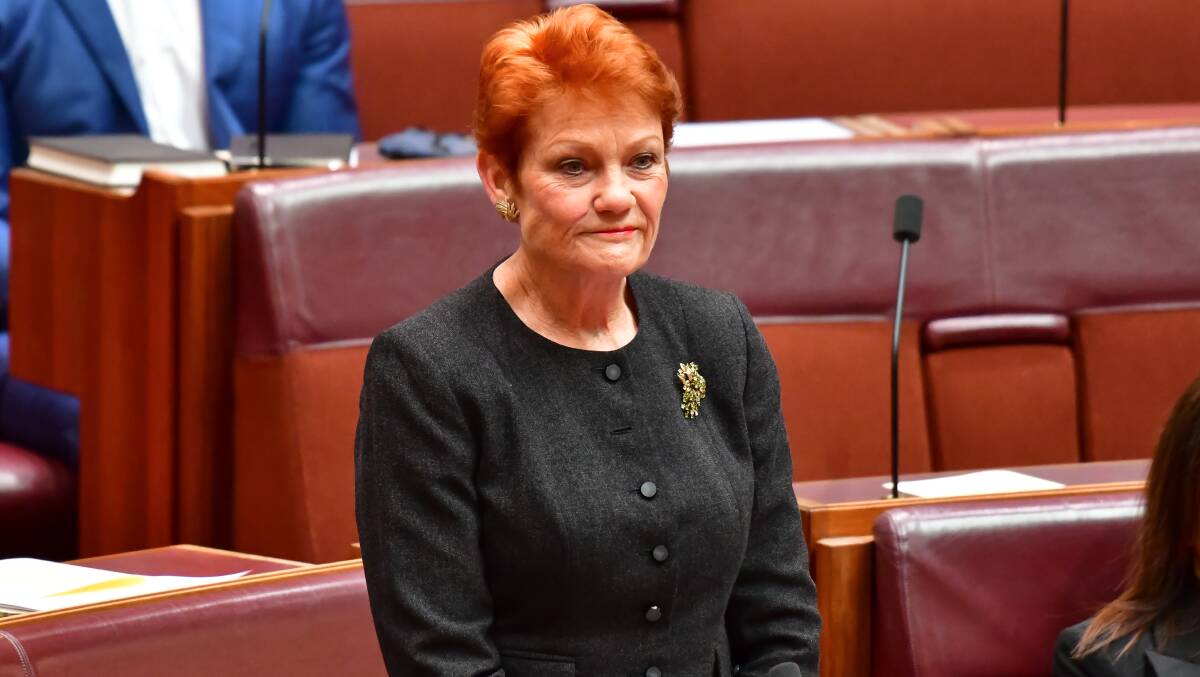 Senator Pauline Hanson. Picture by Elesa Kurtz
