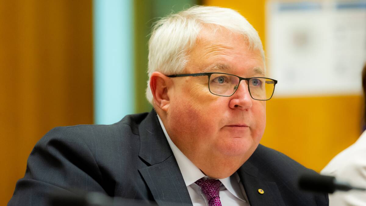Department of Agriculture, Fisheries and Forestry secretary Andrew Metcalfe in Senate estimates on Wednesday. Picture by Elesa Kurtz