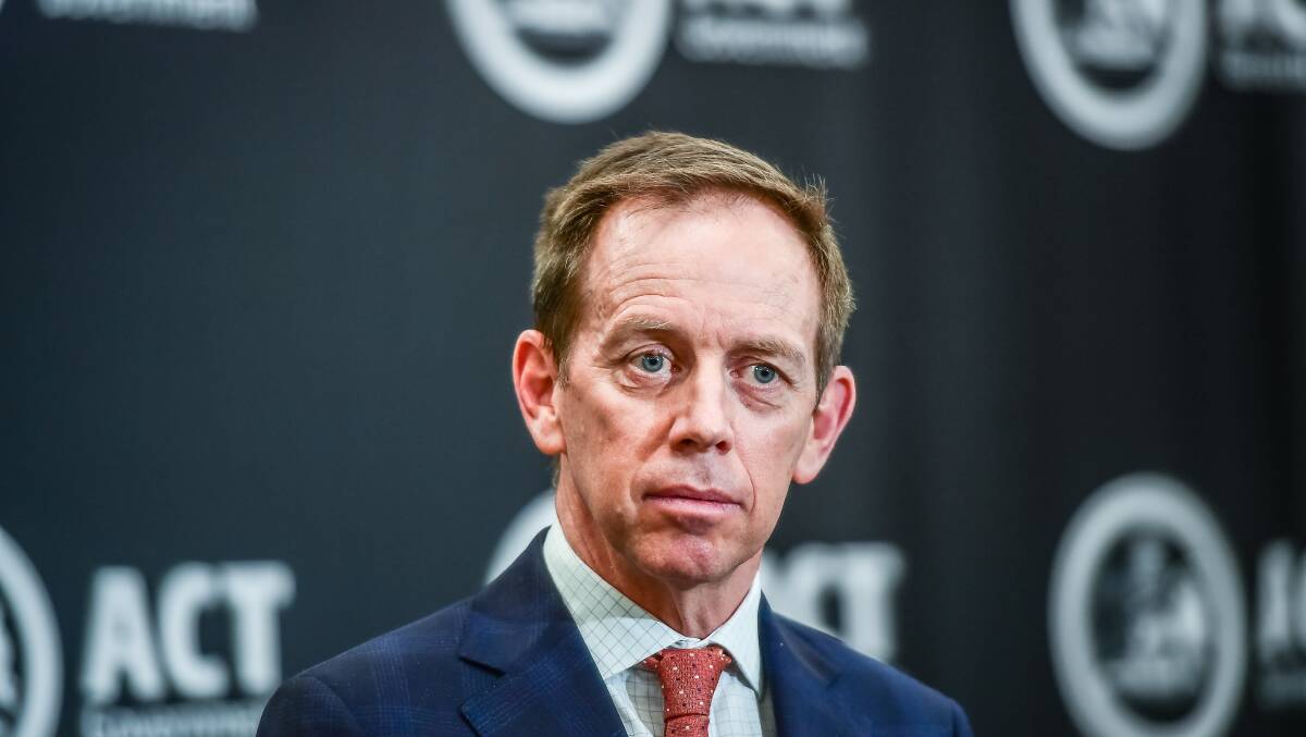 Attorney-General Shane Rattenbury spoke about the proposal at a federal parliamentary inquiry. Picture by Karleen Minney