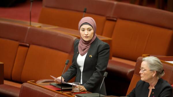Labor senator crosses floor to support Palestine statehood