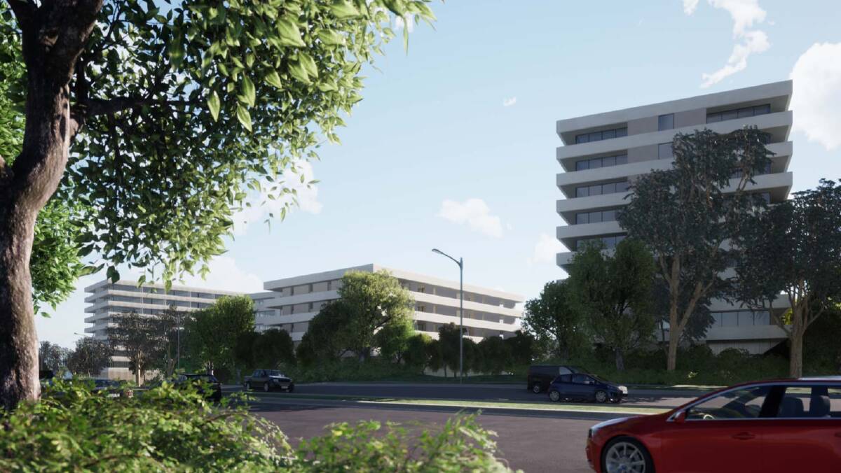The developer has proposed six apartment buildings. Picture supplied