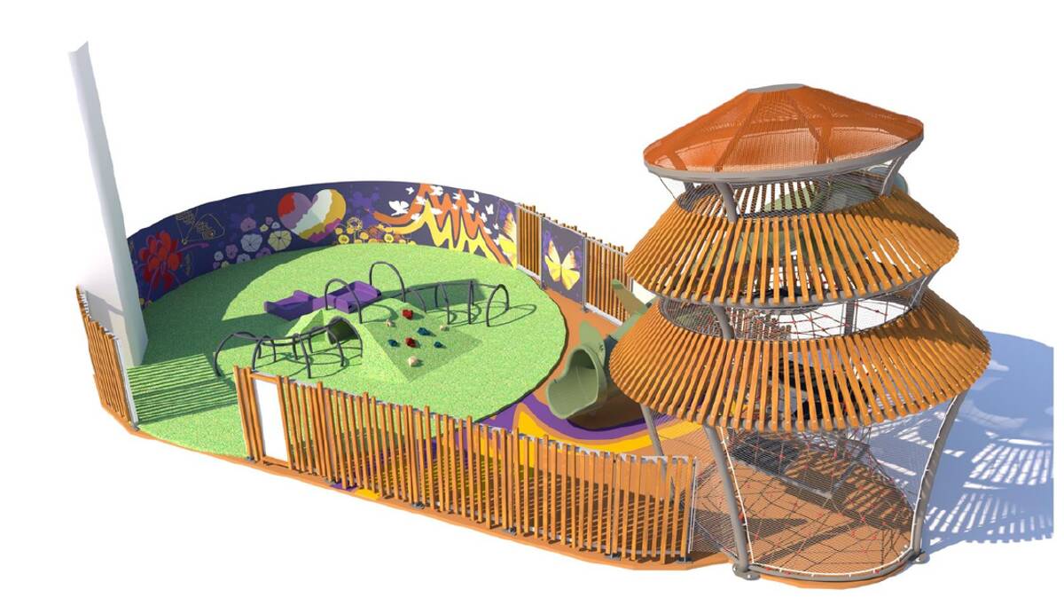 A render of the new children's playground. Picture supplied