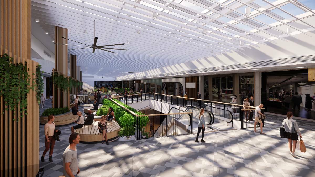 An artist's impression of the new shopping precinct at Marketplace Gungahlin due to open in August. Picture supplied 