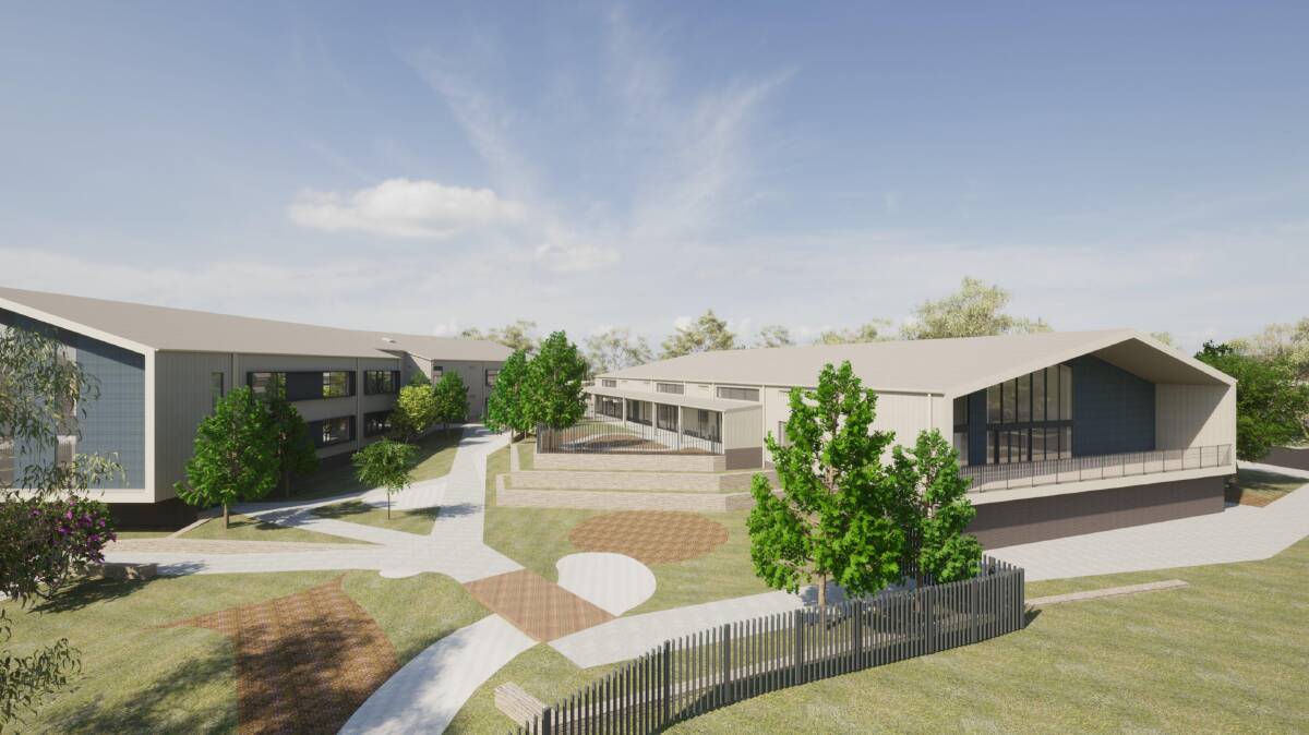 An artist impression of the new school proposed for Strathnairn. Picture supplied