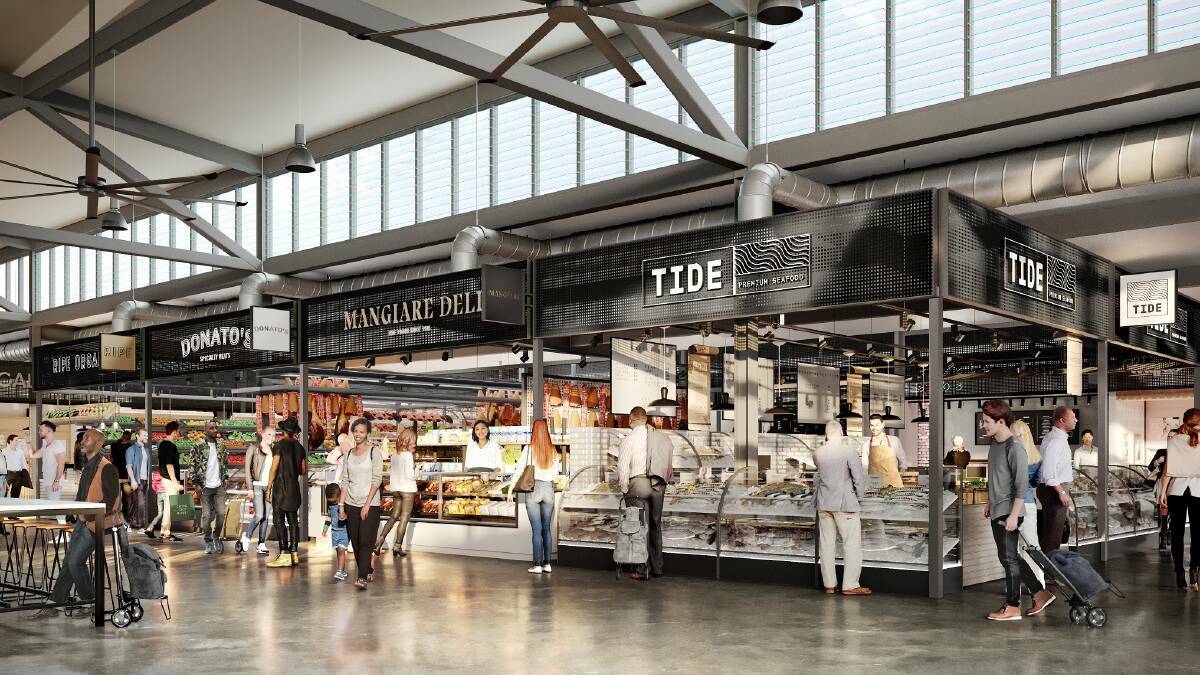 An artist's impression of inside the new Capital Food Market. Picture supplied