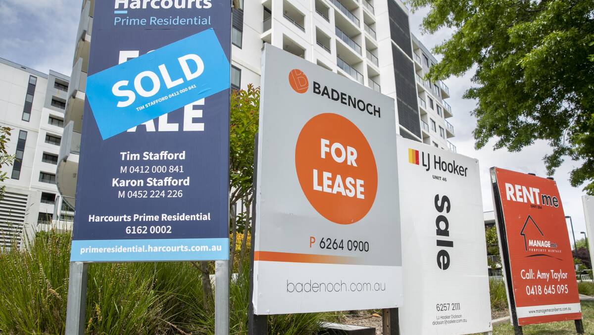 Canberra rents have fallen again. Picture by Keegan Carroll