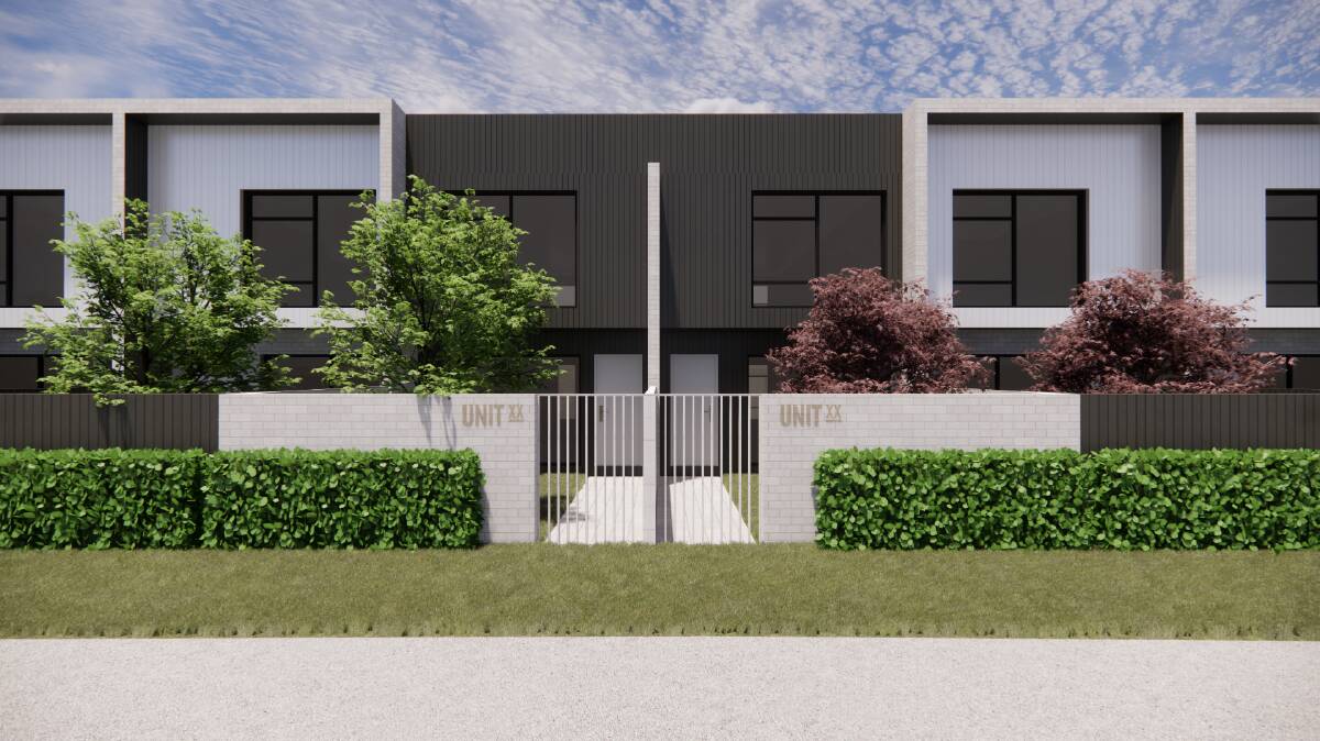 Architectural impressions of the proposed townhouses. Picture supplied