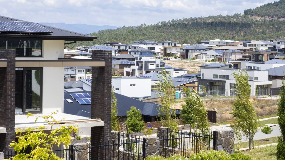 Canberra home values rose in June for the second consecutive month. Picture by Dion Georgopoulos