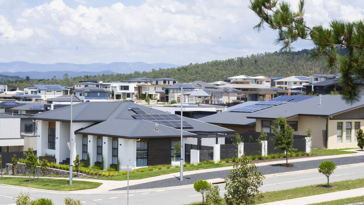 Canberra home prices are expected to rise up to 5 per cent in 2024. Picture by Dion Georgopoulos