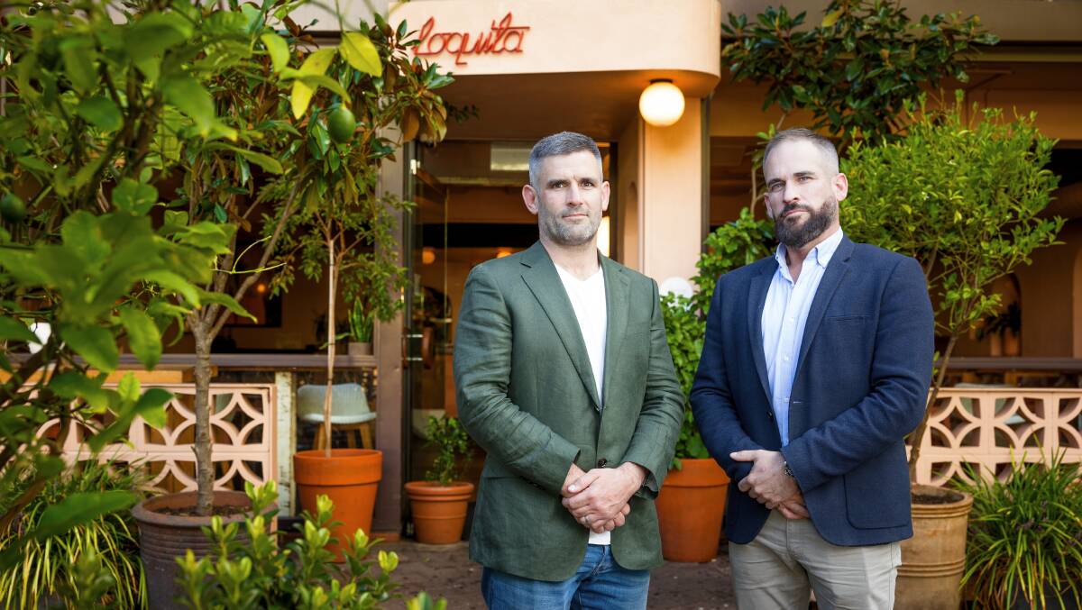 Loquita owners Michael and Peter Harrington have welcomed the government's plans to upgrade Garema Place but want better collaboration. Picture by Sitthixay Ditthavong