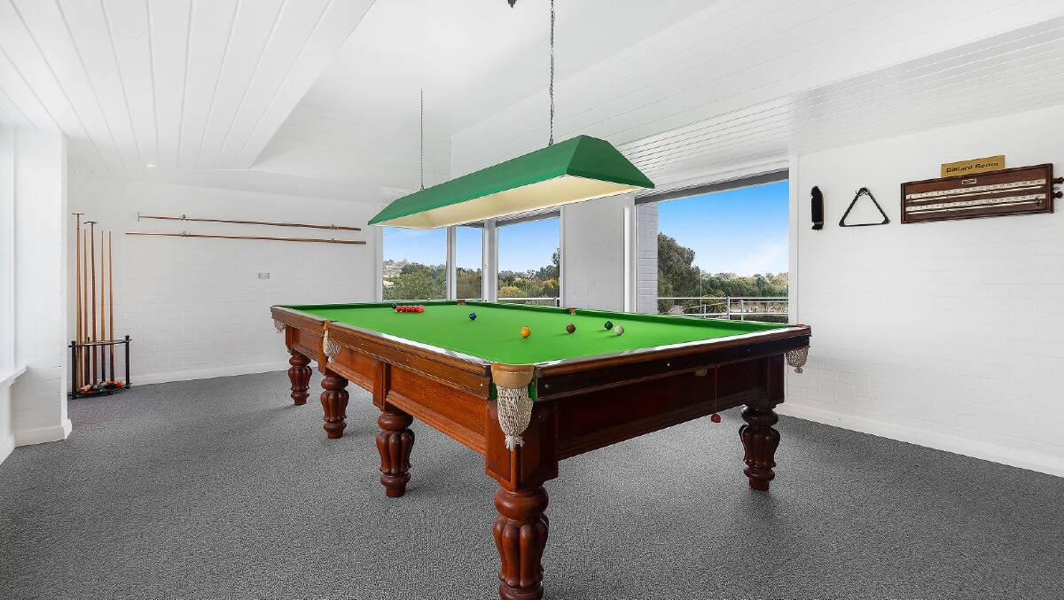 The house includes multiple living spaces and a billiards room. Picture supplied