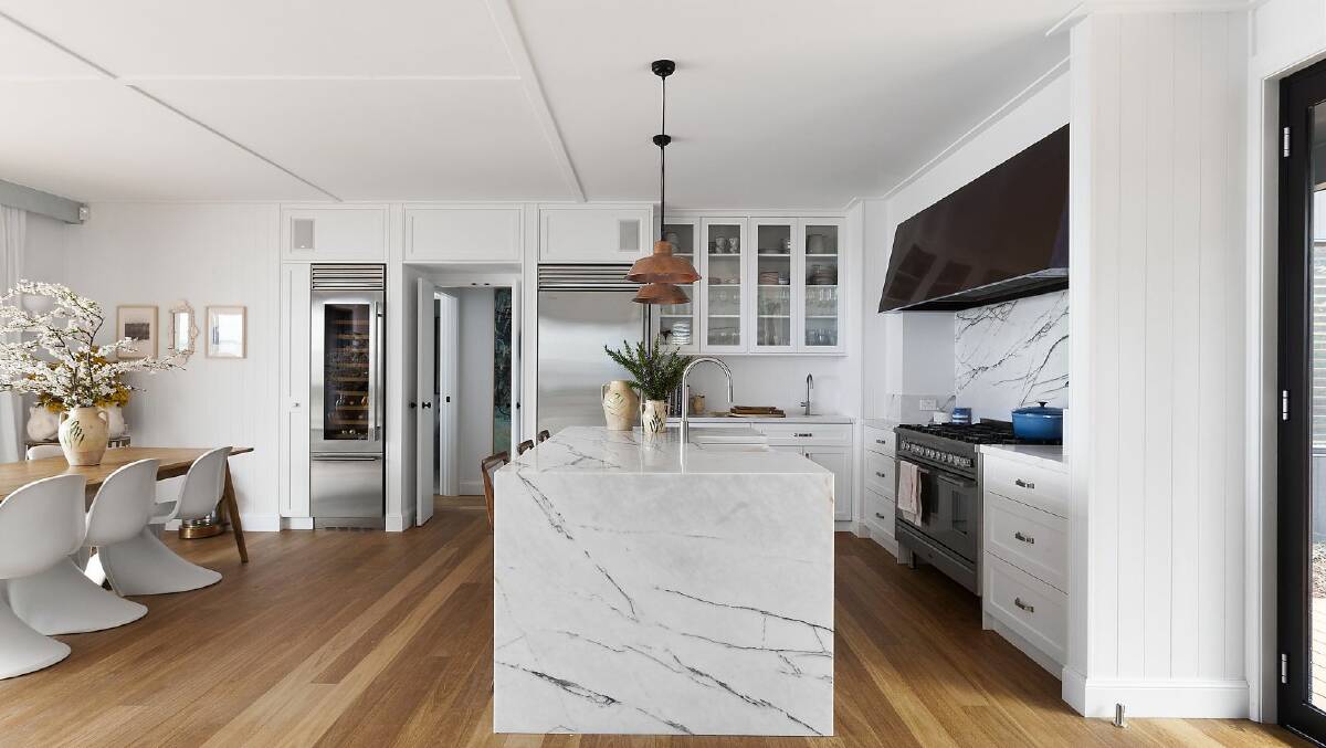 A marble kitchen sits at the heart of the house. Picture supplied
