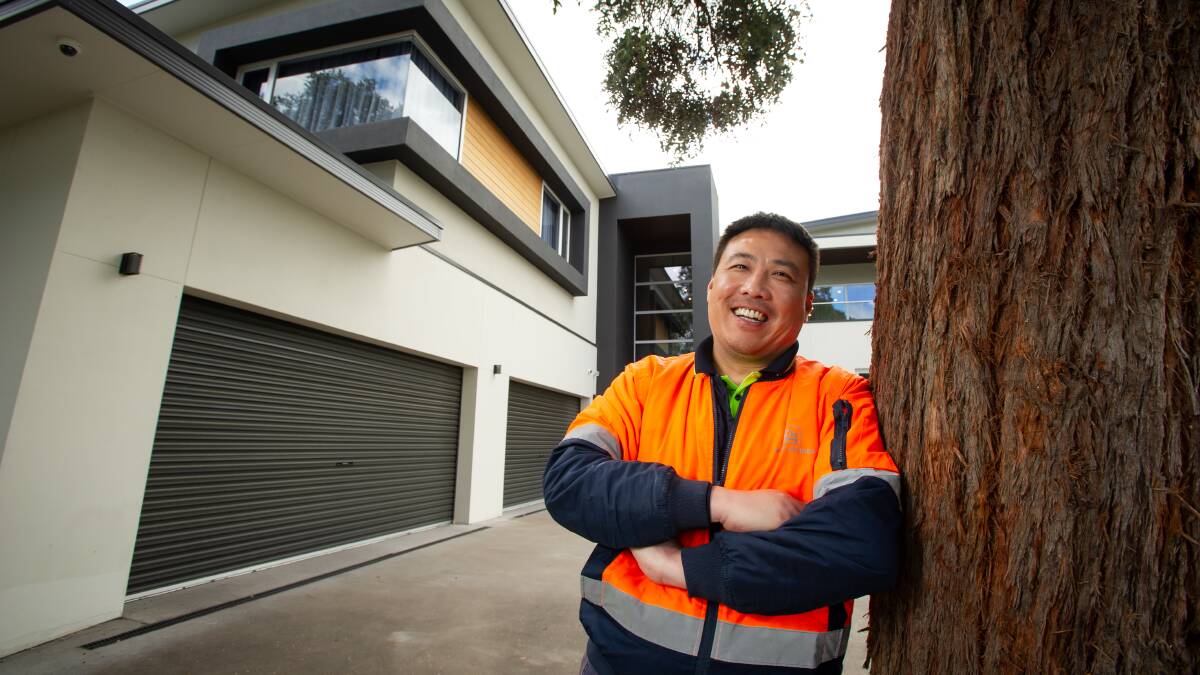 Builder Qi Zhang just sold his Macquarie home for $2.86 million, setting a suburb record. Picture by Elesa Kurtz