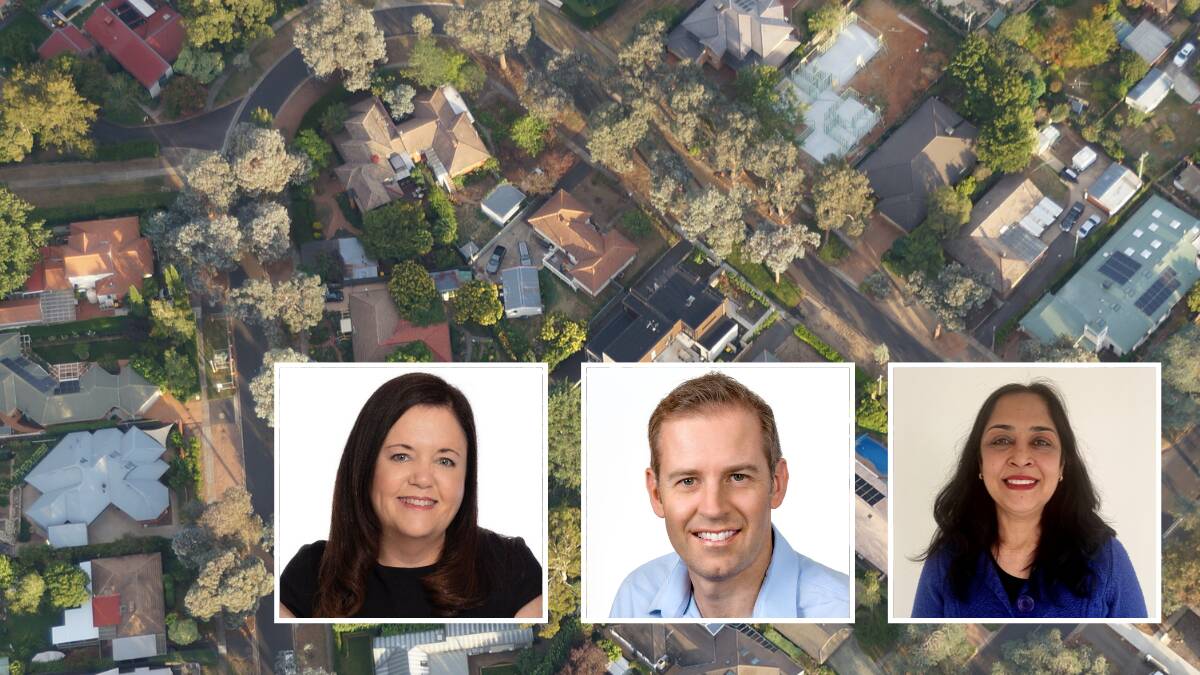 Real Estate Institute of the ACT's Maria Edwards, ANU Associate Professor Ben Phillips and Deakin University's Dr Ameeta Jain weigh in on a rent freeze proposal for the ACT. Pictures file and supplied
