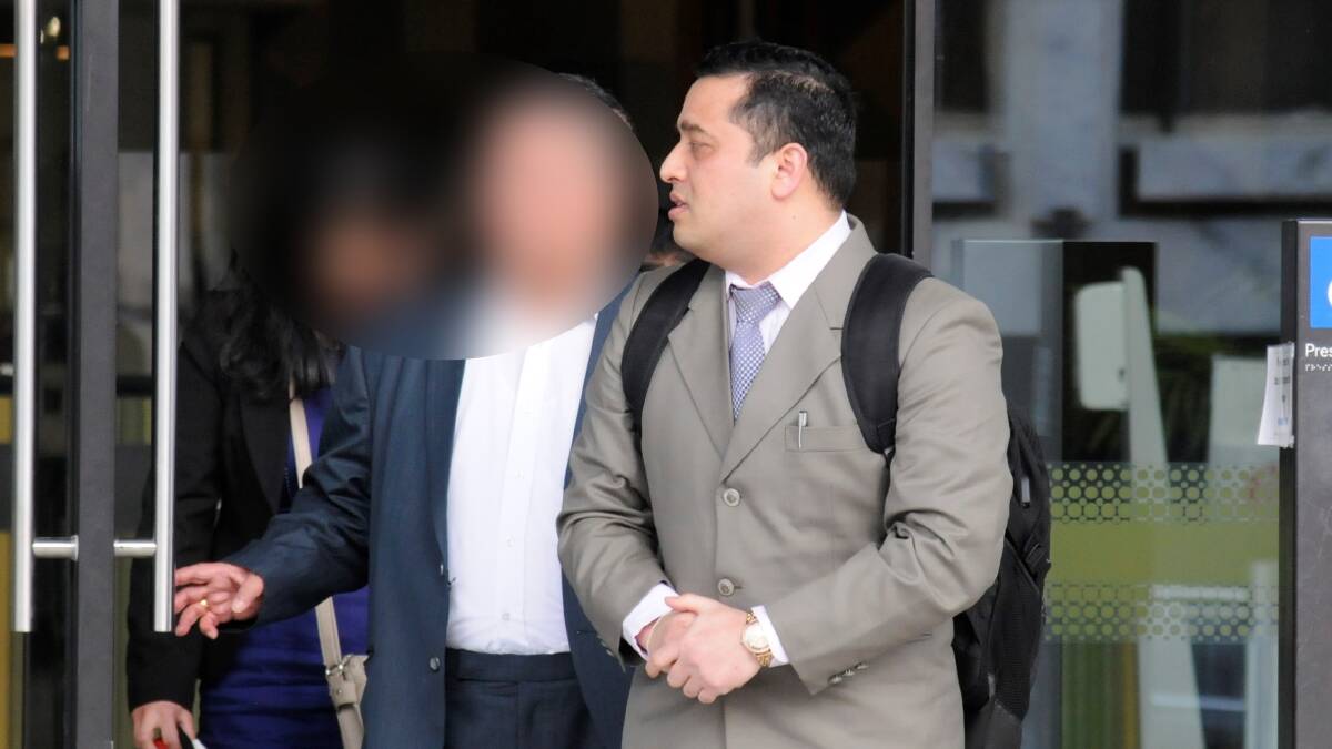Ayush Bajrachrya leaves the ACT courts on a previous occasion. Picture by Blake Foden