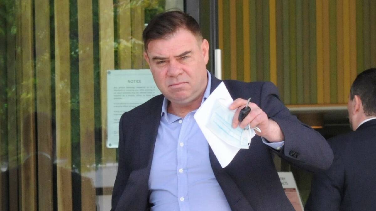 Public servant Sean McKenna leaves the ACT courts on Tuesday. Picture by Olivia Ireland