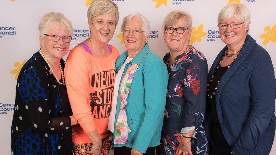 Shayne McArthur and friends at the 2017 Stars of Eurobodalla Dance for Cancer. Picture supplied.