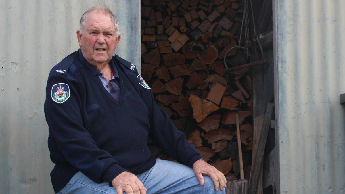 Moruya's Bruce Smith has been serving with the RFS for more than 61 years. Picture: James Tugwell