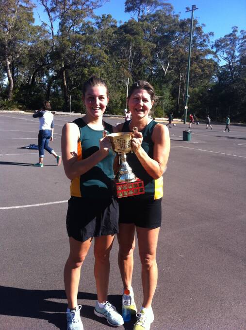 Cath Prow (right) with her daughter Ellie Prow (left) after winning the Grade A Championship in 2012. Picture supplied.