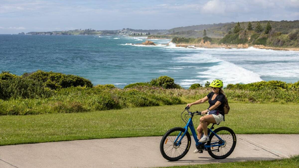 The Dalmeny-Narooma cycle path was listed in the top three in NSW. Picture by Justin Walker.