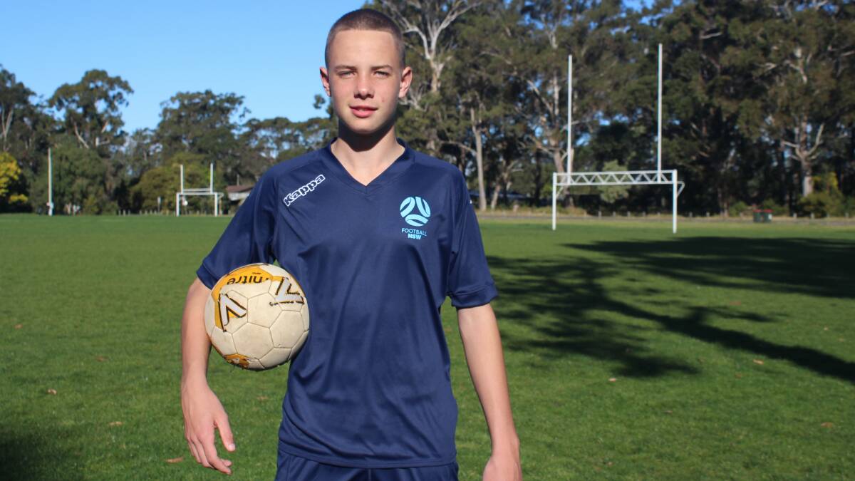 Tyler Cooper has been selected in the NSW Country under 15s and hopes to one day play professionally. Picture by James Tugwell.