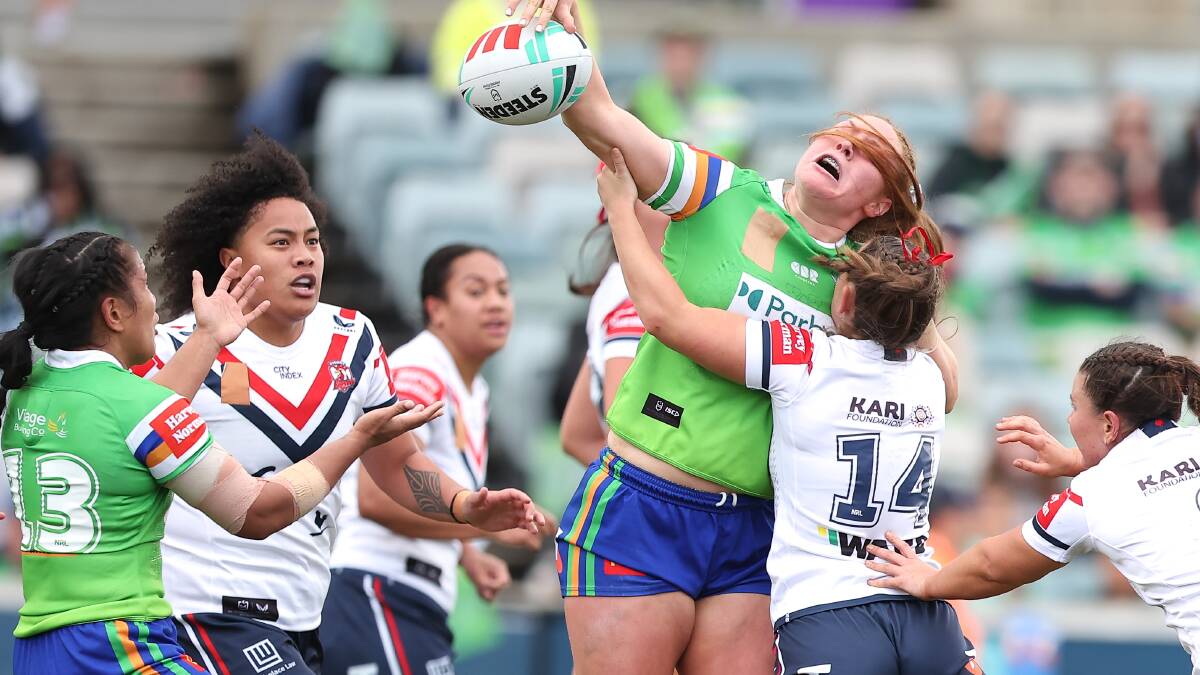 NRLW round two: Canberra Raiders vs Sydney Roosters at Canberra Stadium, July 29, 2023. Pictures by Sitthixay Ditthavong