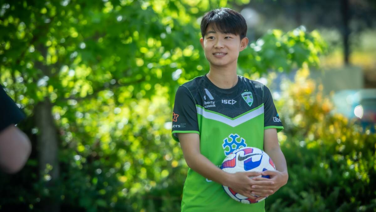 Canberra United's international recruit Chinese national player Wu Chengshu. Picture by Karleen Minney