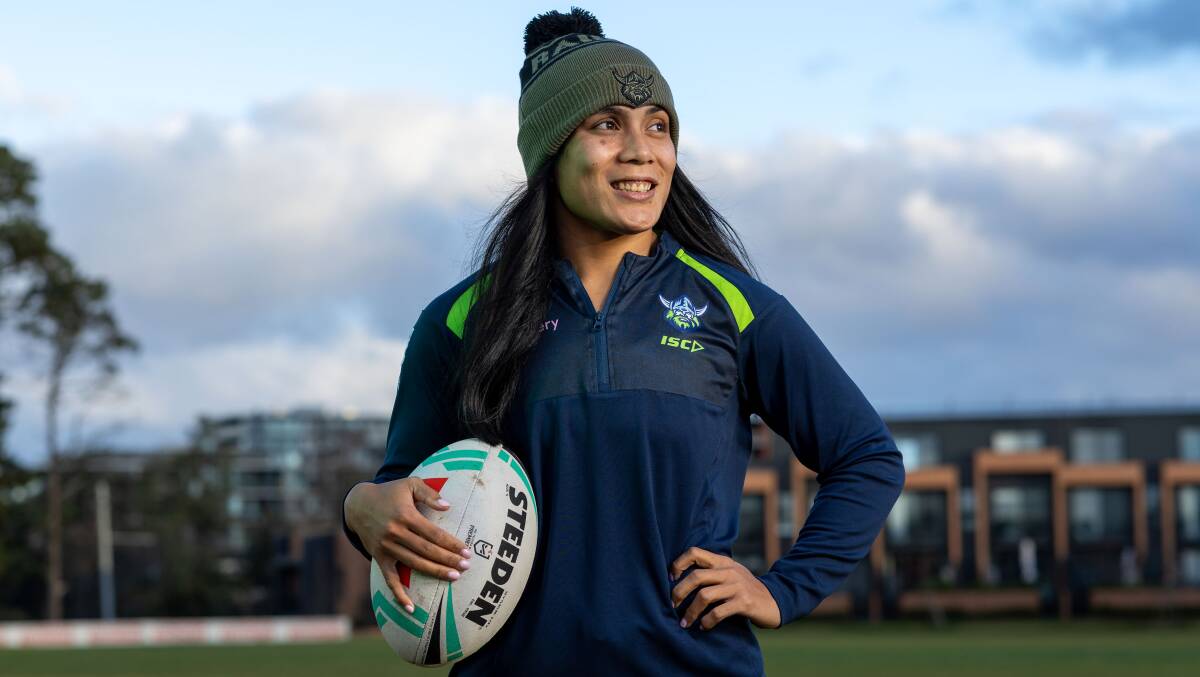 Canberra Raiders NRLW co-captain Simaima Taufa. Picture by Gary Ramage