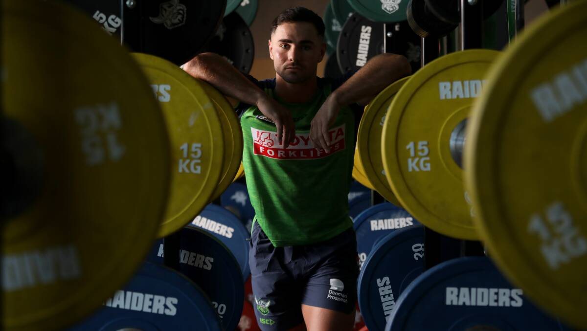 Raiders centre Harley Smith-Shields has recovered from a ruptured ACL and is returning to play in 2023. Picture by James Croucher