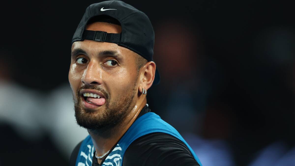 Nick Kyrgios dismissed rumours of a feud with Alex de Minaur. Picture Getty Images