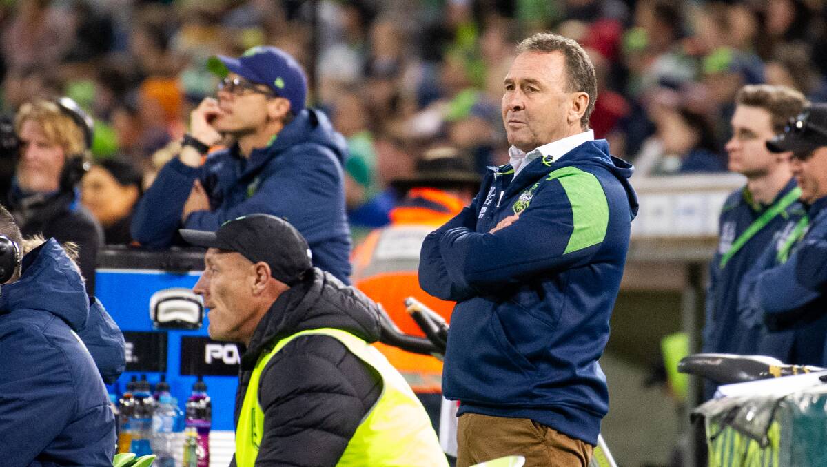 Ricky Stuart said the Raiders' biggest enemy was themselves. Picture by Elesa Kurtz